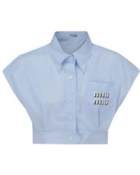 Miu Miu Shirts for Women - Up to 52% off at Lyst.com