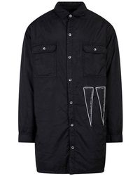 Rick Owens - Buttoned Long-sleeved Overshirt - Lyst