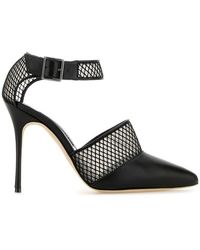 Manolo Blahnik - Nappa Mesh Stiletto Pumps - Lyst