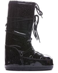 Moon Boot - Icon Glitter Lace-up Boots - Lyst