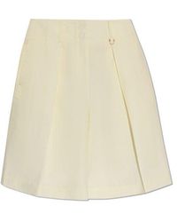 Zimmermann - Cotton High-Waisted Shorts - Lyst