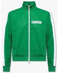 DSquared² - Logo Printed Zipped Sports Jacket - Lyst