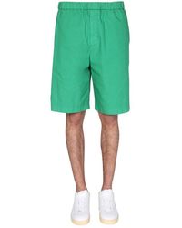 Womens Clothing Shorts Mini shorts Jil Sander Synthetic Beach Shorts And Trousers in Light Green Green 
