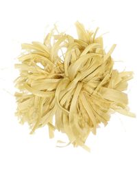 Max Mara Feathered Pin - Yellow