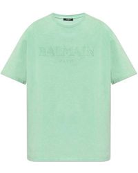 Balmain - T-Shirt With Logo - Lyst