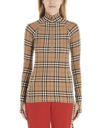 Burberry Vintage Check Turtleneck Top - Multicolour