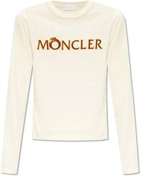 Moncler - Top With Logo, - Lyst