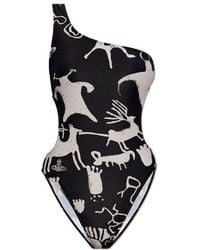 Vivienne Westwood - Graphic Printed One-piece Swimsuit - Lyst