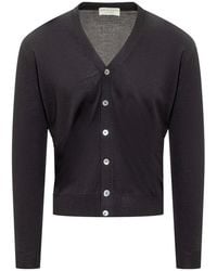 FILIPPO DE LAURENTIIS - Buttoned Knit Cardigan - Lyst