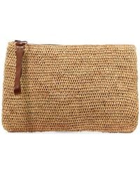 IBELIV - Ampy Woven Zipped Clutch Bag - Lyst
