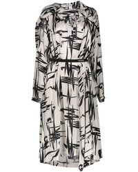 Balenciaga - Jacquard Silk Dress Clothing - Lyst