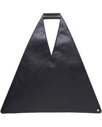 MM6 by Maison Martin Margiela Glove Triangle Bag in Black | Lyst