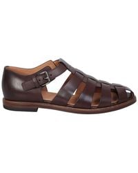Church's - Round Toe Caged Sandals - Lyst
