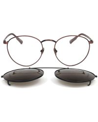 Linda Farrow - X Kris Van Assche Oval Frame Sunglasses - Lyst