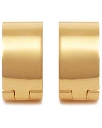 TOTEME - Signature Embossed Hoop Earrings - Lyst