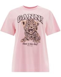 Ganni - Oversize T-Shirt - Lyst