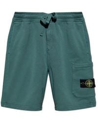 Stone Island - Shorts With Logo - Lyst