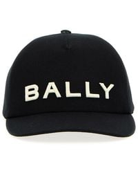 Bally - Logo Embroidery Cap Hats - Lyst