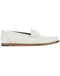 Dolce & Gabbana - Logo Plaque Penny Loafers - Lyst