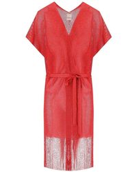 Max Mara - Beachwear Iacopo Red Kimono - Lyst