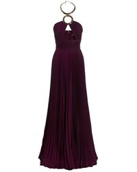 Elie Saab - Pleated Cut-out Gown - Lyst