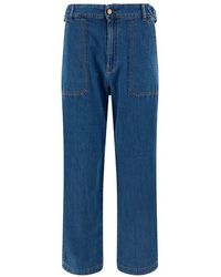 See By Chloé - High-waisted Wide Leg Jeans - Lyst