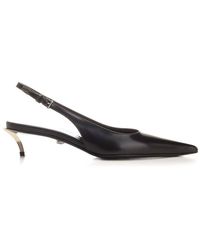 Versace - Pointed Toe Slingback Pumps - Lyst