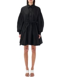 MSGM - Taffetà Short Dress - Lyst