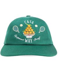 Casablanca - Casa Way Logo Embroidered Baseball Cap - Lyst