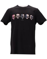 Paul Smith - Skull Printed Crewneck T-Shirt - Lyst