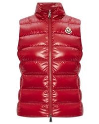 Moncler - Ghany Logo Patch Zip-up Padded Vest - Lyst