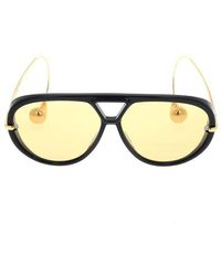 Bottega Veneta - Pilot Frame Sunglasses - Lyst