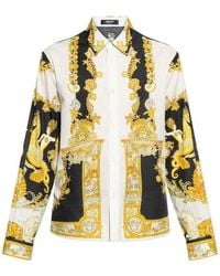 Versace - Shirt With 'Coral Theatre' Print - Lyst
