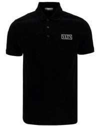 Valentino - Vltn Tag Short-sleeved Polo Shirt - Lyst