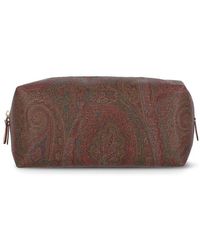 Etro Paisley-print Wash Bag in Grey Womens Bags Makeup bags and cosmetic cases 