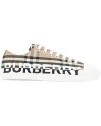 burberry logo print sneakers