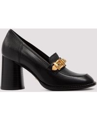 heeled gucci loafers