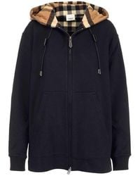Burberry Melodie Relaxed-fit Cotton Hoody - Black