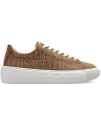 Versace - Greca Canvas Sneaker - Lyst