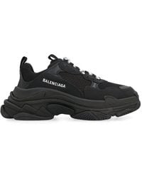Balenciaga - Triple S Runner Leather And Mesh Trainers - Lyst