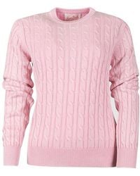 Mc2 Saint Barth - New Queen Cable Knit Jumper - Lyst