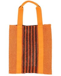 ショルダーバッグ・ポシェット Isabel Marant WADEN STRIPED NYLON TOTE BAG ORANGE MULTI-COLO MUSINSA | ISABEL MARANT Warden Striped Nylon Tote Bag