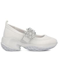Roger Vivier - Viv' Run Embellished Buckle Ballerinas - Lyst