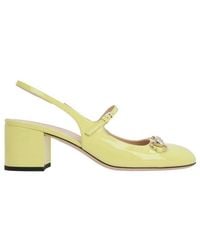 Gucci - Lady Horsebit-Detailed Patent-Leather Mary Jane Pumps - Lyst
