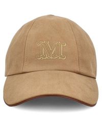 Max Mara - Logo Embroidered Baseball Cap - Lyst