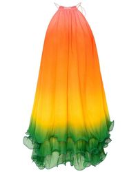 Casablanca - Rainbow Gradient Cocktail Dress - Lyst