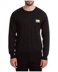 Moschino Crew Neck Neckline Sweater Sweater Pullover - Black