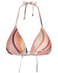 Paul Smith - "Dusky Swirl" Bikini Top - Lyst