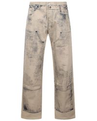 Dior - Button Detailed Straight Leg Jeans - Lyst