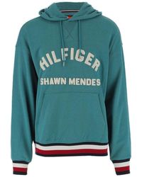 Tommy Hilfiger - Cotton And Viscose Blend Hoodie - Lyst